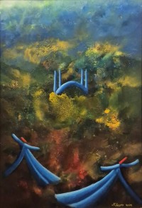 Khusro Subzwari, 20 x 30 Inch, Acrylics on Canvas, Figurative Painting, AC-KS-251